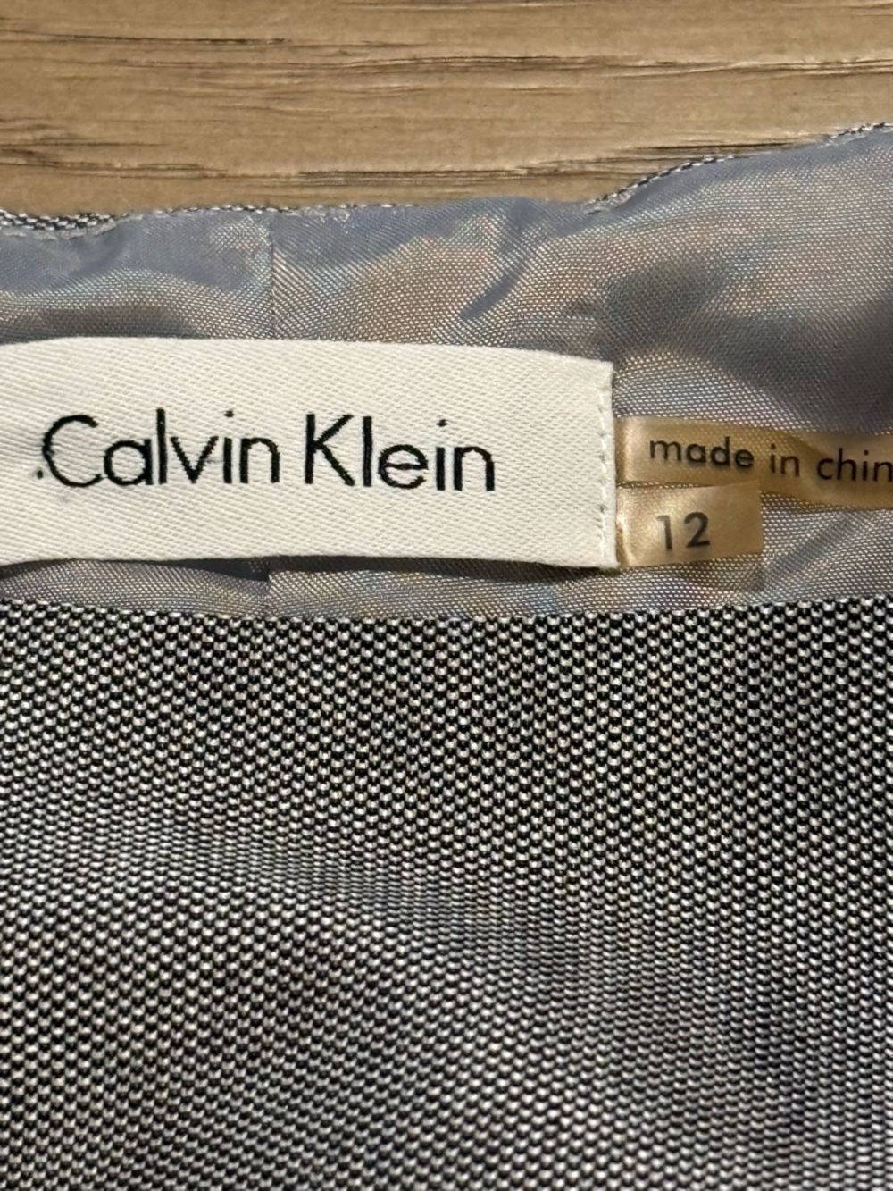 Calvin Klein Belted Sheath Dress‎ Women's 12 Sleeveless Tailored Career Office - Picture 11 of 12